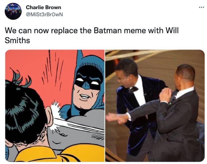 Best 2022 Memes - Batman Will Smith Oscars Memes