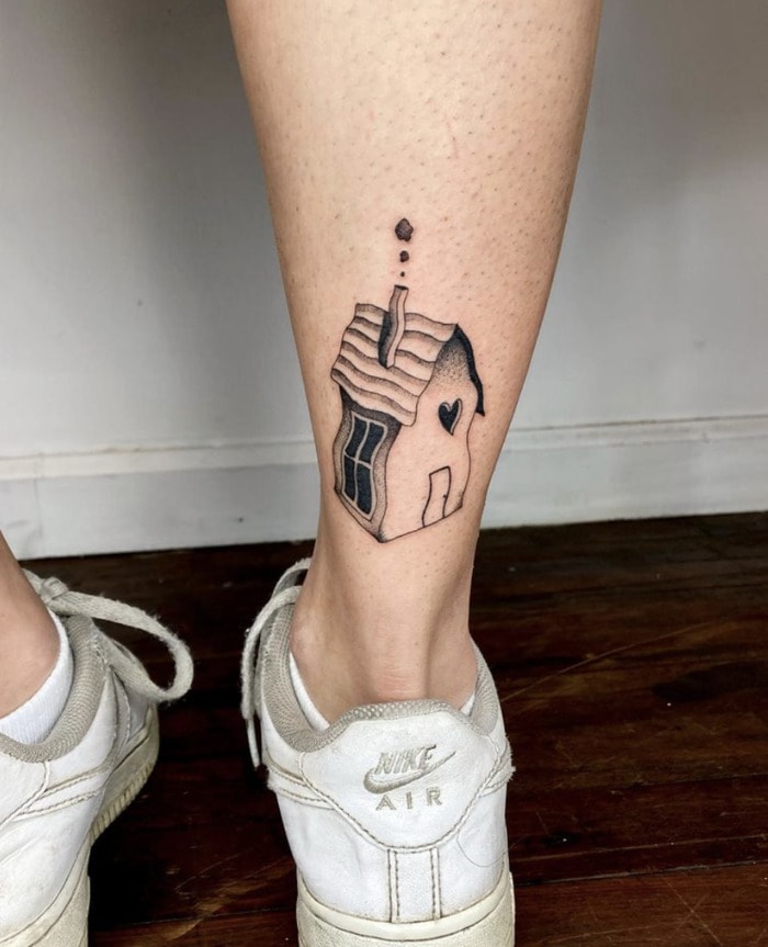Ankle Tattoos - house of love
