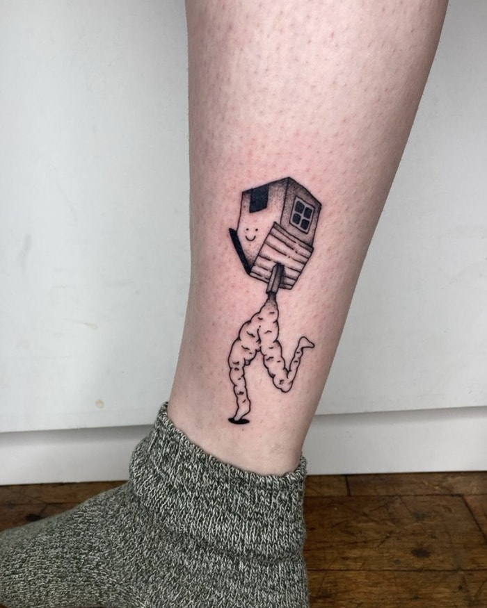 Ankle Tattoos - Runaway House
