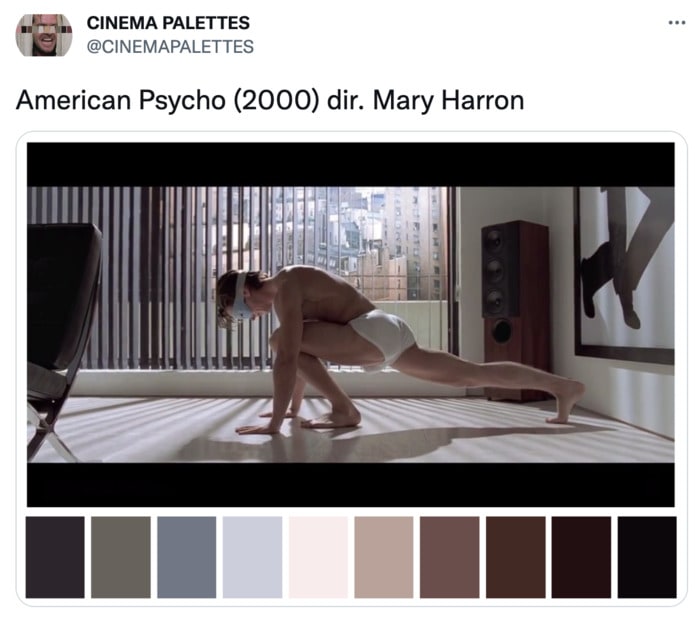 Color Palettes From Films - American Psycho