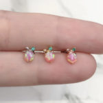 Helix Piercing Jewelry - Peach Studs