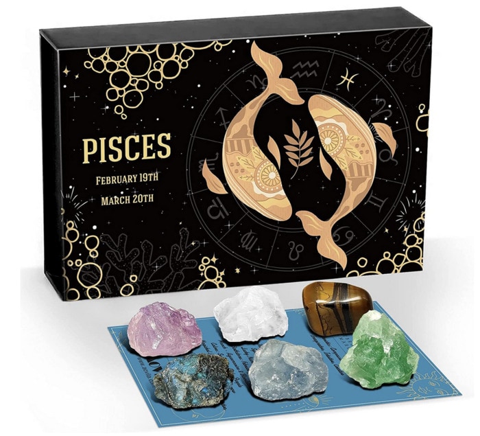 Pisces Gifts - crystal set