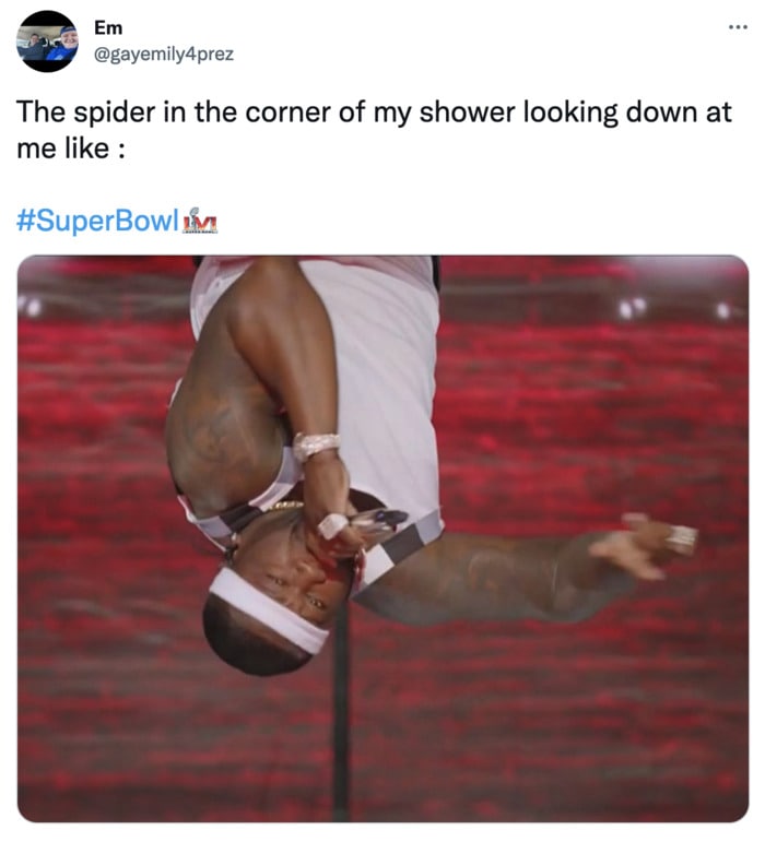 Super Bowl 2022 Memes Tweets - 50 cent spider