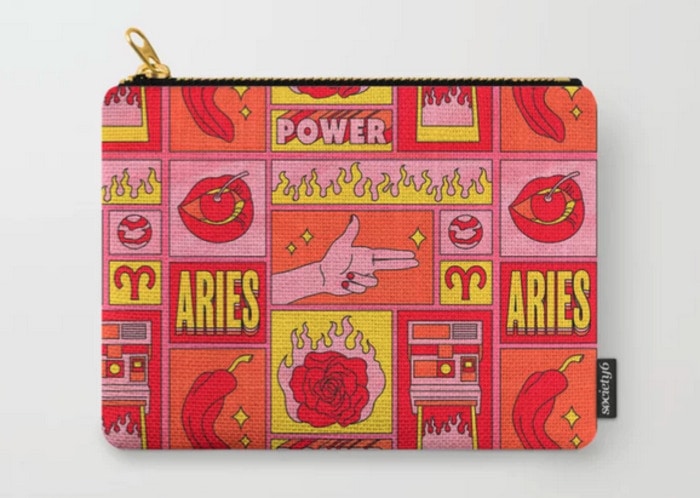 Aries Gifts - Aries makeup pouch