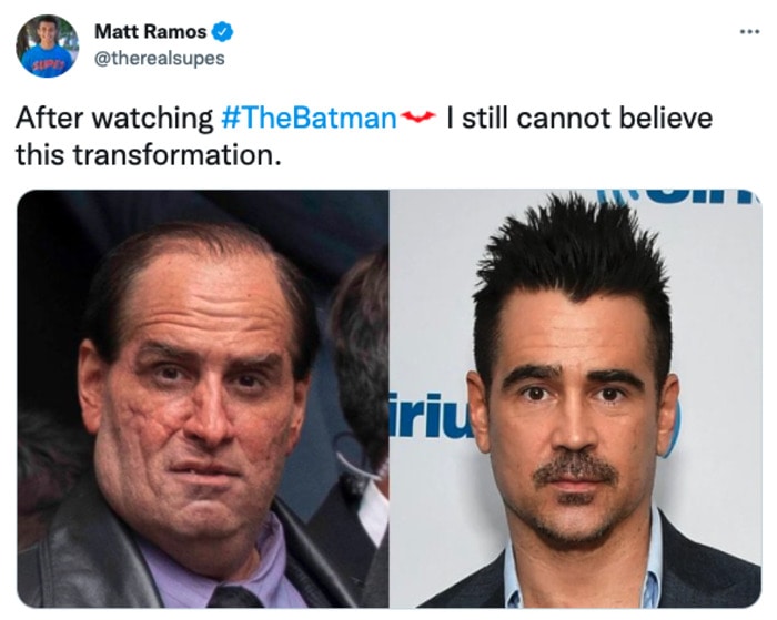 Batman Memes - Colin Farrell transformation to The Penguin