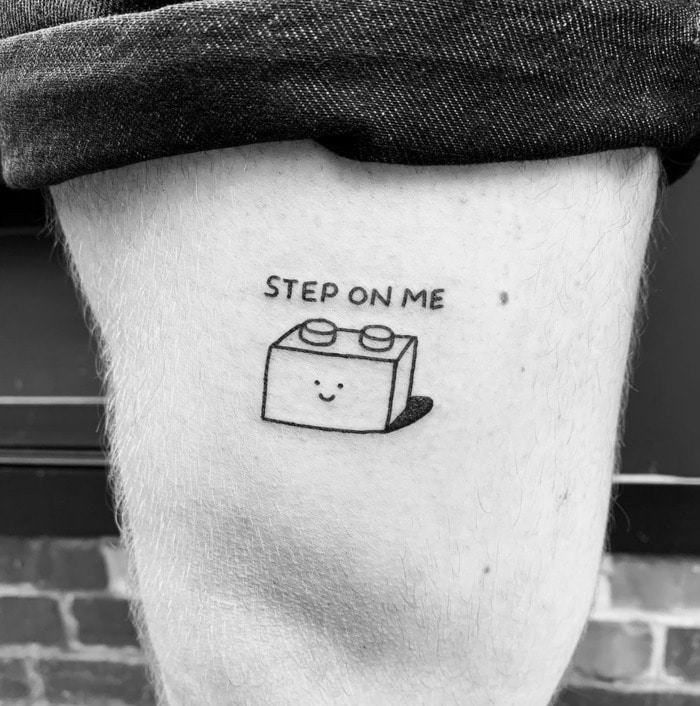 Funny Tattoos - Step on Me Lego