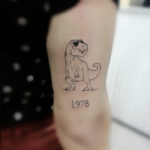 Funny Tattoos- vintage dinosaur