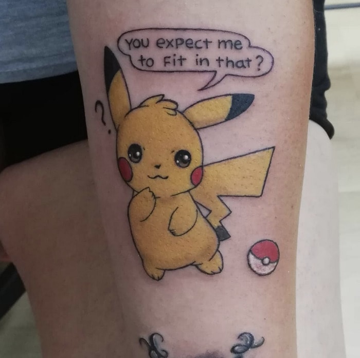 Funny Tattoos- Pikachu