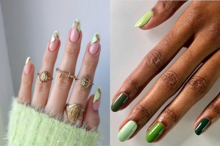 Wear These Green Nail Designs to Your Next High School Reunion, Because They’ll Make Everyone Envious