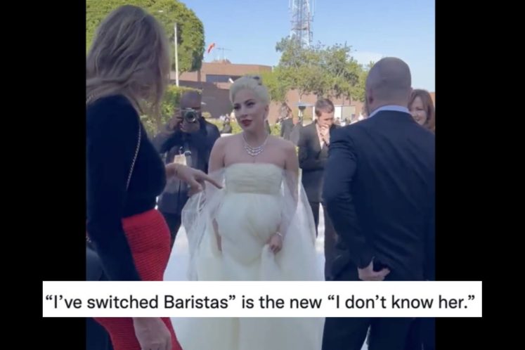The Funniest Reactions to Lady Gaga’s “I’ve Switched Baristas” Line From an Oscars Party