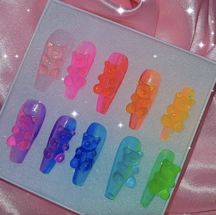3D Nails - Gummy Bear Press-Ons