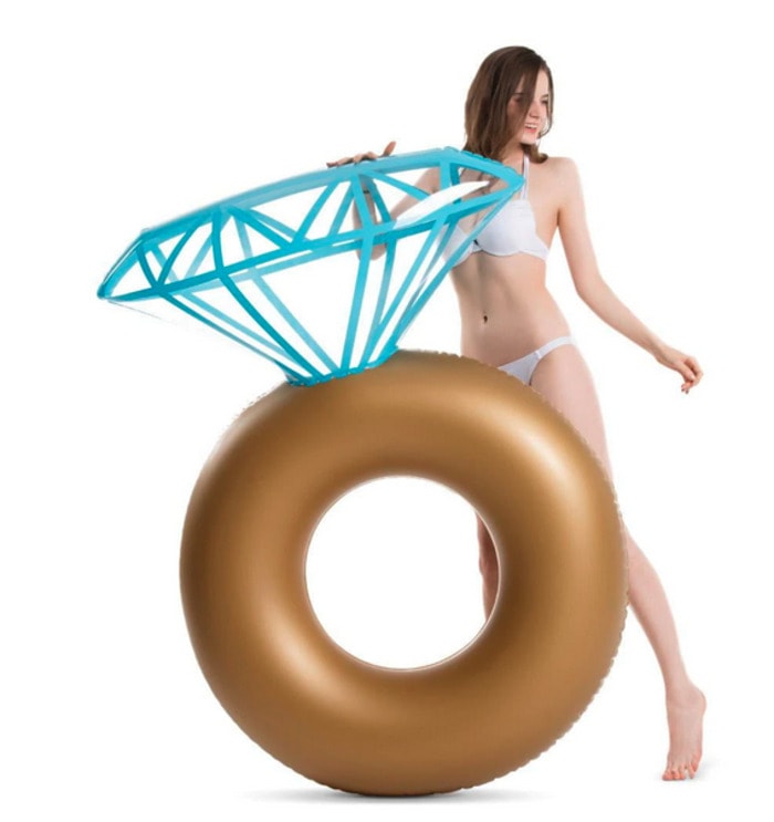 Best Pool Floats - Diamond Ring Inflatable Pool Tube