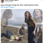 Stranger Things 4 Trailer Reactions - watching trailer
