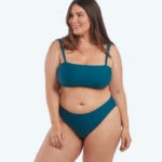 Swimsuits for Big Busts - Summersalt The Wide Strap Oasis Bikini Top