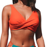Swimsuits for Big Busts - Cupshe Wide Strap Bikini Top