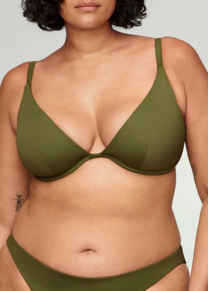 Swimsuits for Big Busts - CUUP The Plunge Bikini Top