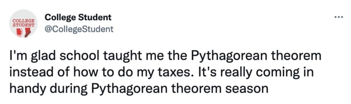 Tax Season Memes - Pythagorean Theorem