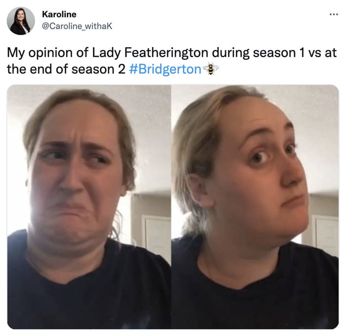 Bridgerton Season 2 Memes Tweets - lady featherington