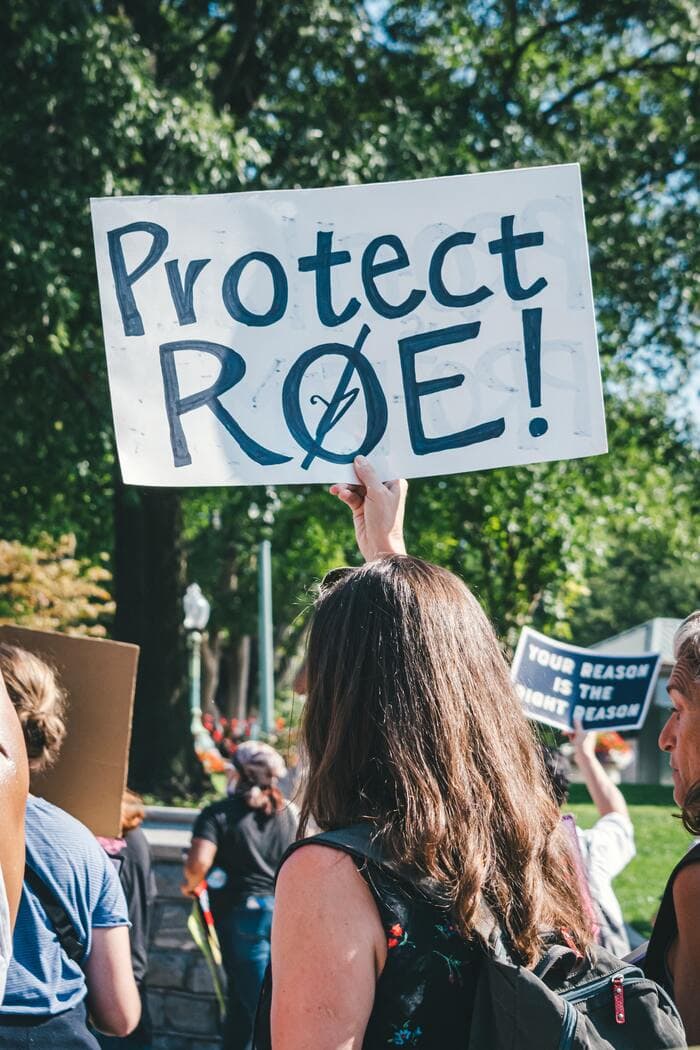 Abortion Stories - Protect Roe protest sign