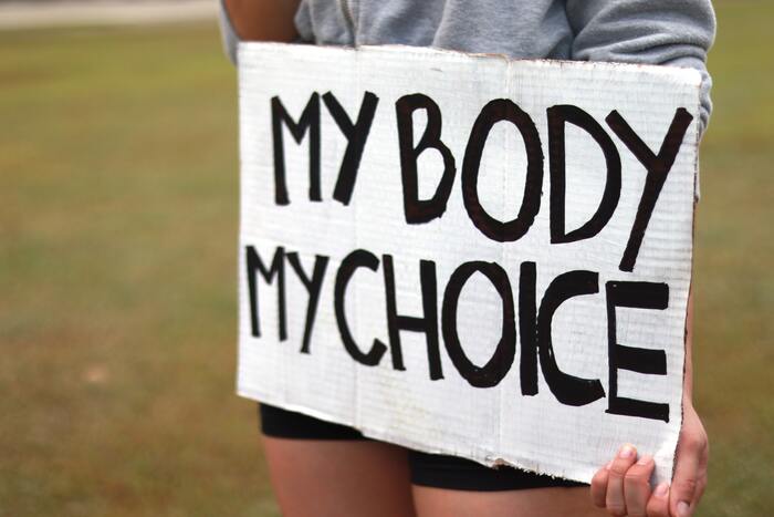 Abortion Stories - My Body My Choice protest sign