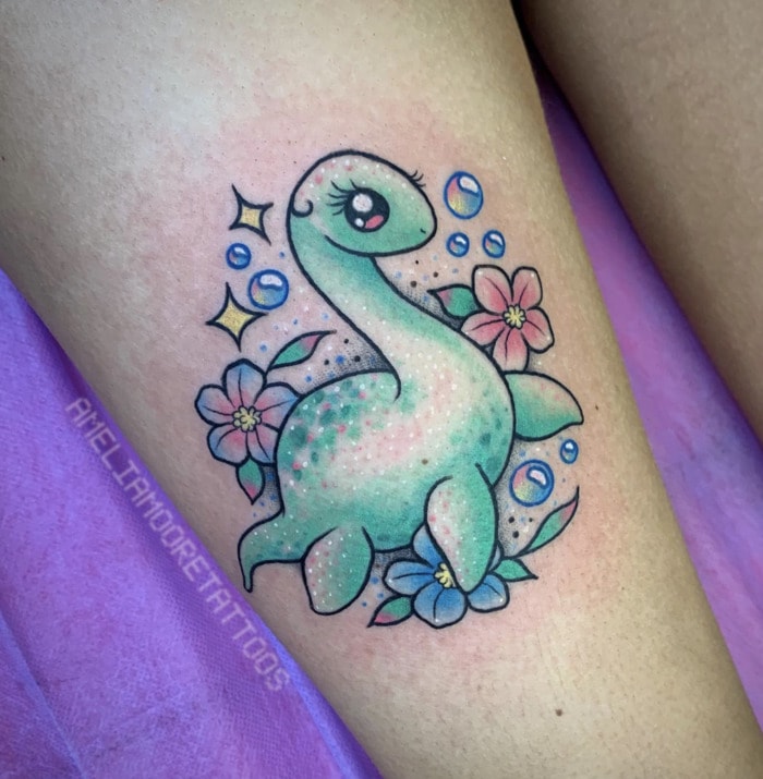 Cryptid Tattoos - Nessie the Loch Ness Monster