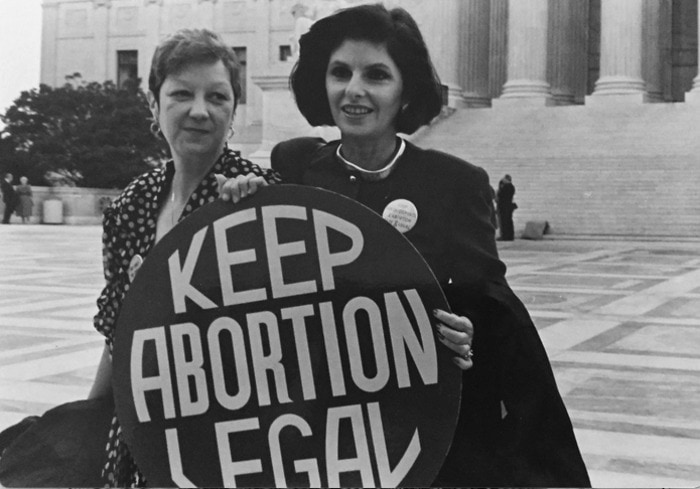 History of Abortion Timeline - Norma McCorvey with Gloria Allred