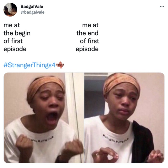 Stranger Things 4 Memes and Tweets - before and after episode 1