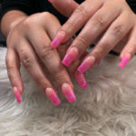 Summer Ombre Nails - pink ombre