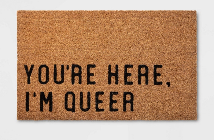 Target Pride Collection - I You're here I'm queer doormat