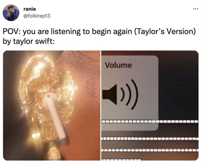 Taylor Swift Memes - listening to begin again