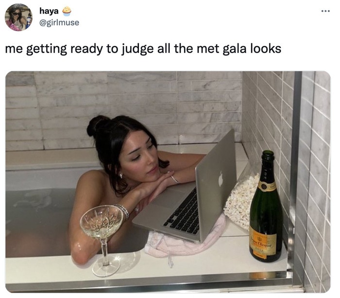 Met Gala 2022 Memes - judging at home