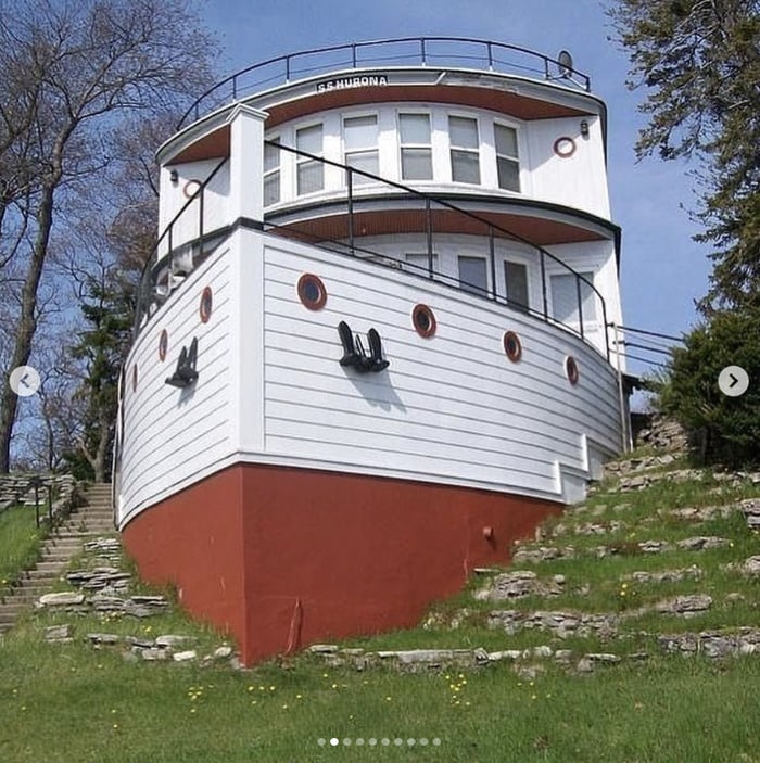 Zillow Gone Wild - boat on land