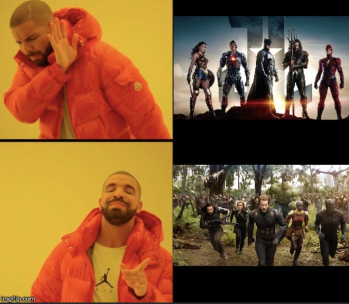 Marvel Memes - Drake DC Marvel
