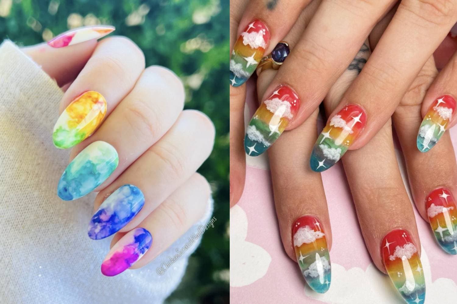 Rainbow Nail Styles – Scratch
