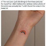 Small Wrist Tattoos - rainbow