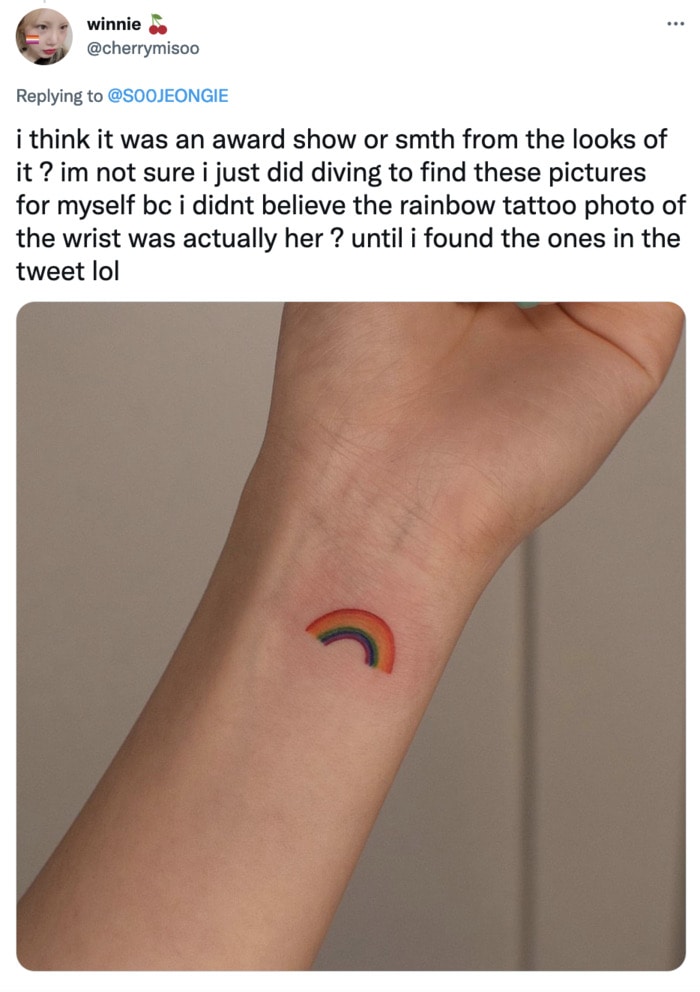 Small Wrist Tattoos - rainbow
