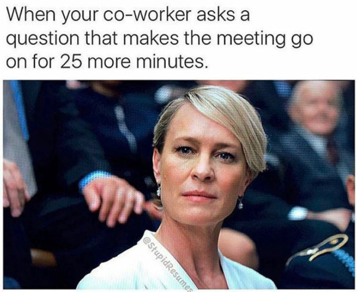 Work Memes - question at meeting