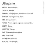 Astrology Memes - allergies