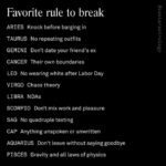 Astrology Memes - rule to break