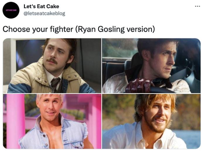 Ryan Gosling Ken Twitter Reactions - choose your fighter