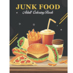 Adult Coloring Books - Junk Food