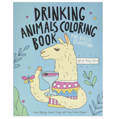 Adult Coloring Books - Drinking Animals