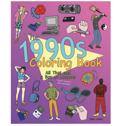Adult Coloring Books - 1990s Coloring Book