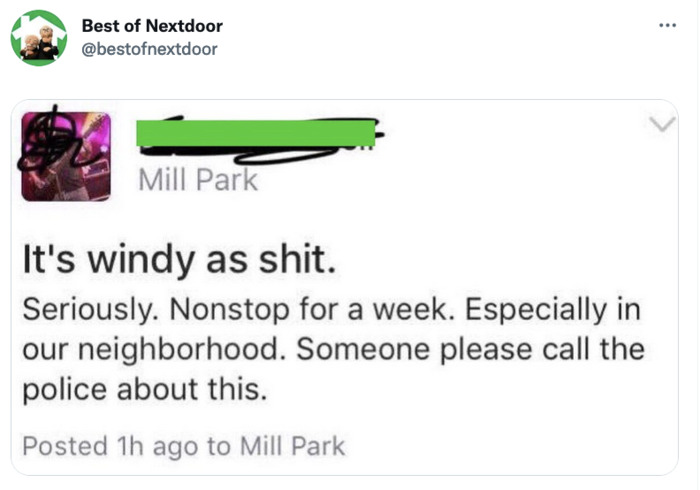 Best of Nextdoor - windy