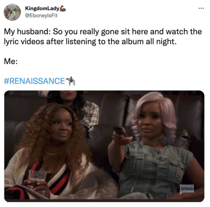 Beyonce Renaissance Memes and Tweets - lyric videos