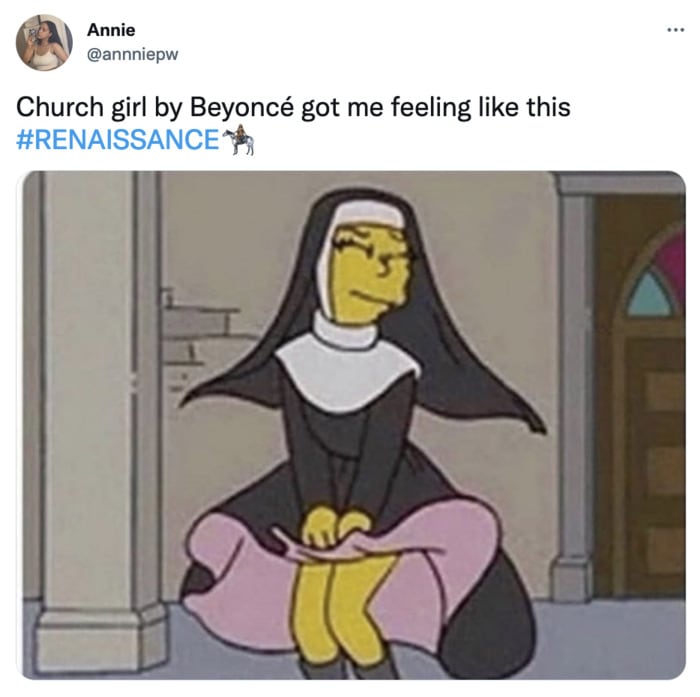 Beyonce Renaissance Memes and Tweets - Church Girl