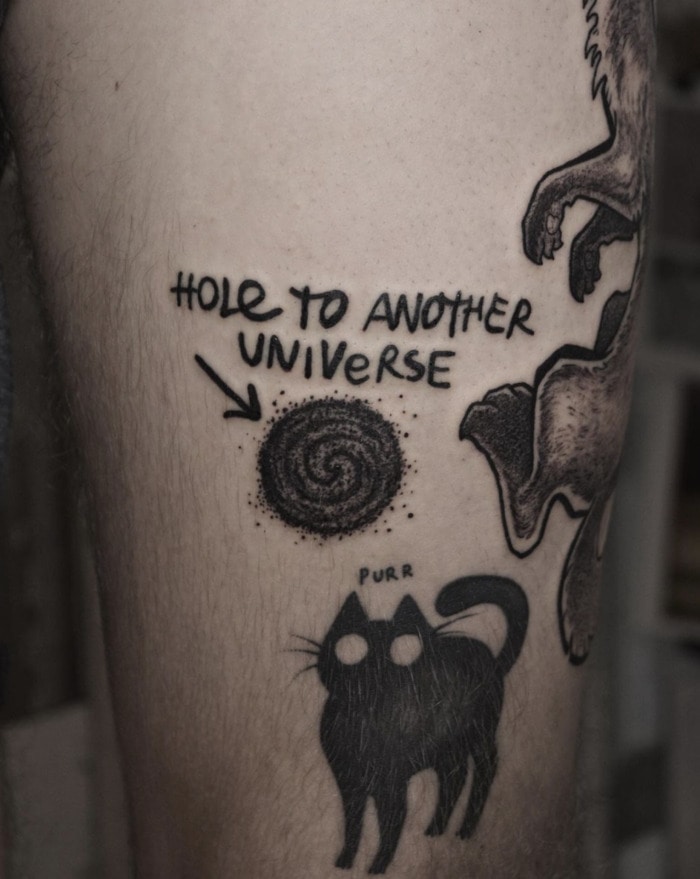 Cool Tattoos - hole to another universe