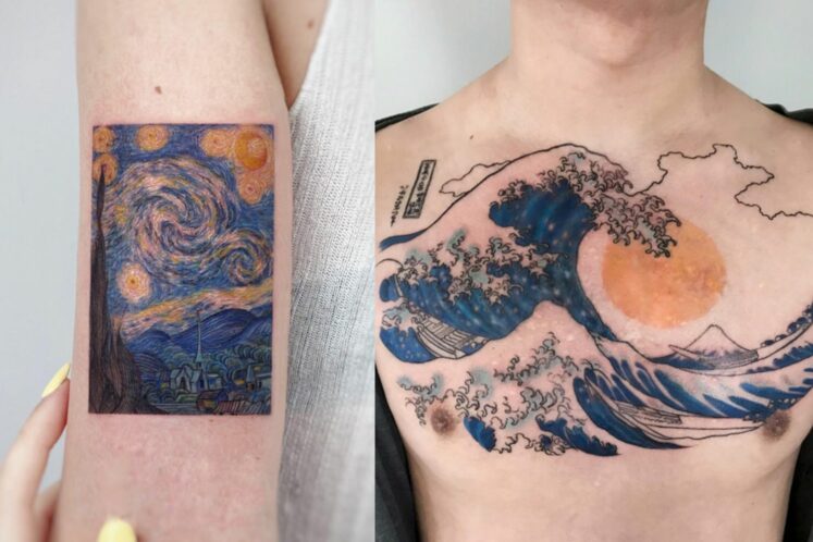 Famous Art as Tattoos