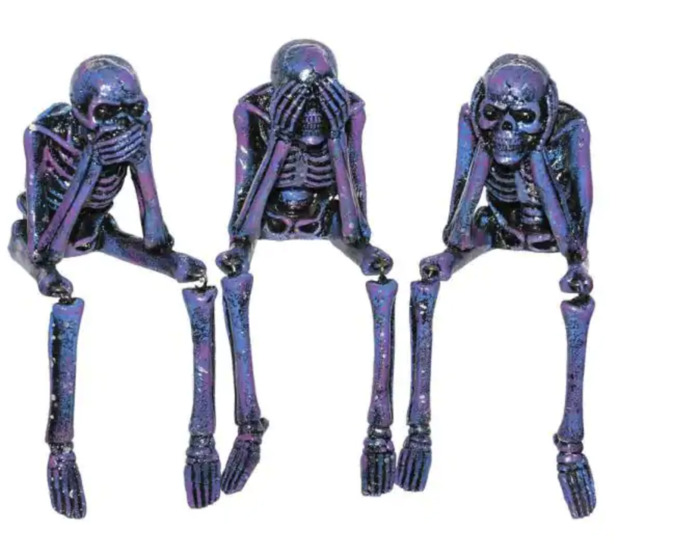 Home Depot Halloween 2022 - Purple Skeletons