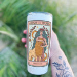 Leo gifts - tarot card candle
